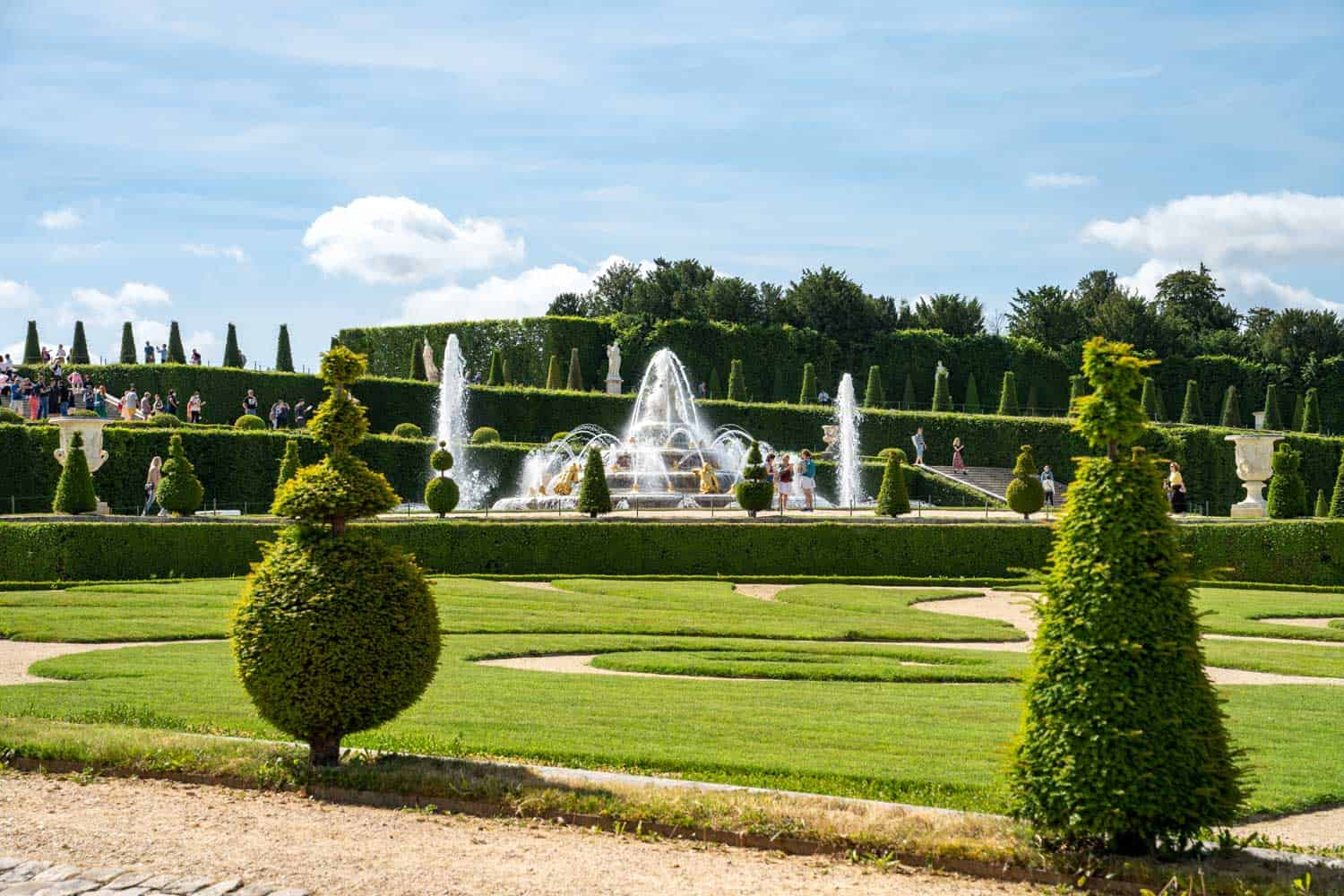 Main fountain in Gardens of Versailles
