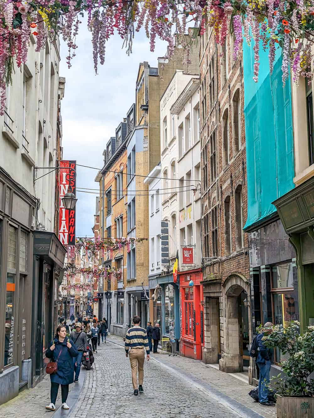 Cobbled street in Brussels