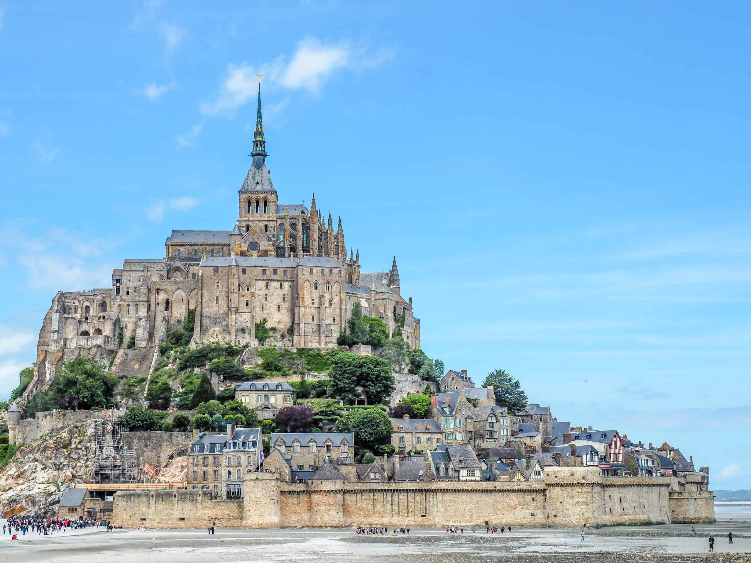 View of Mont Saint-Michel from the bridge