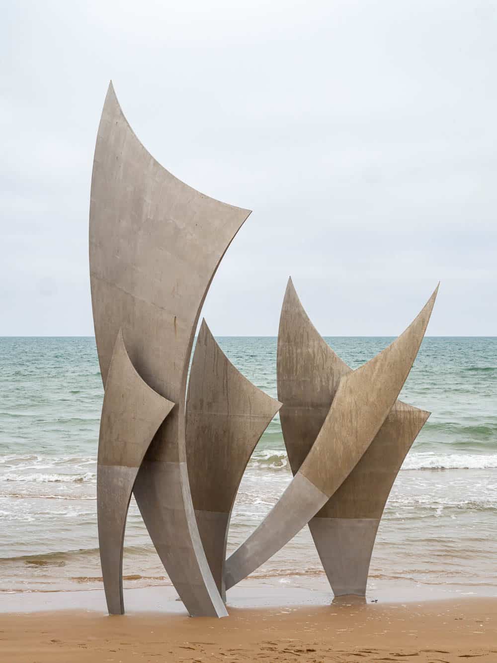 D-Day memorial on Omaha Beach