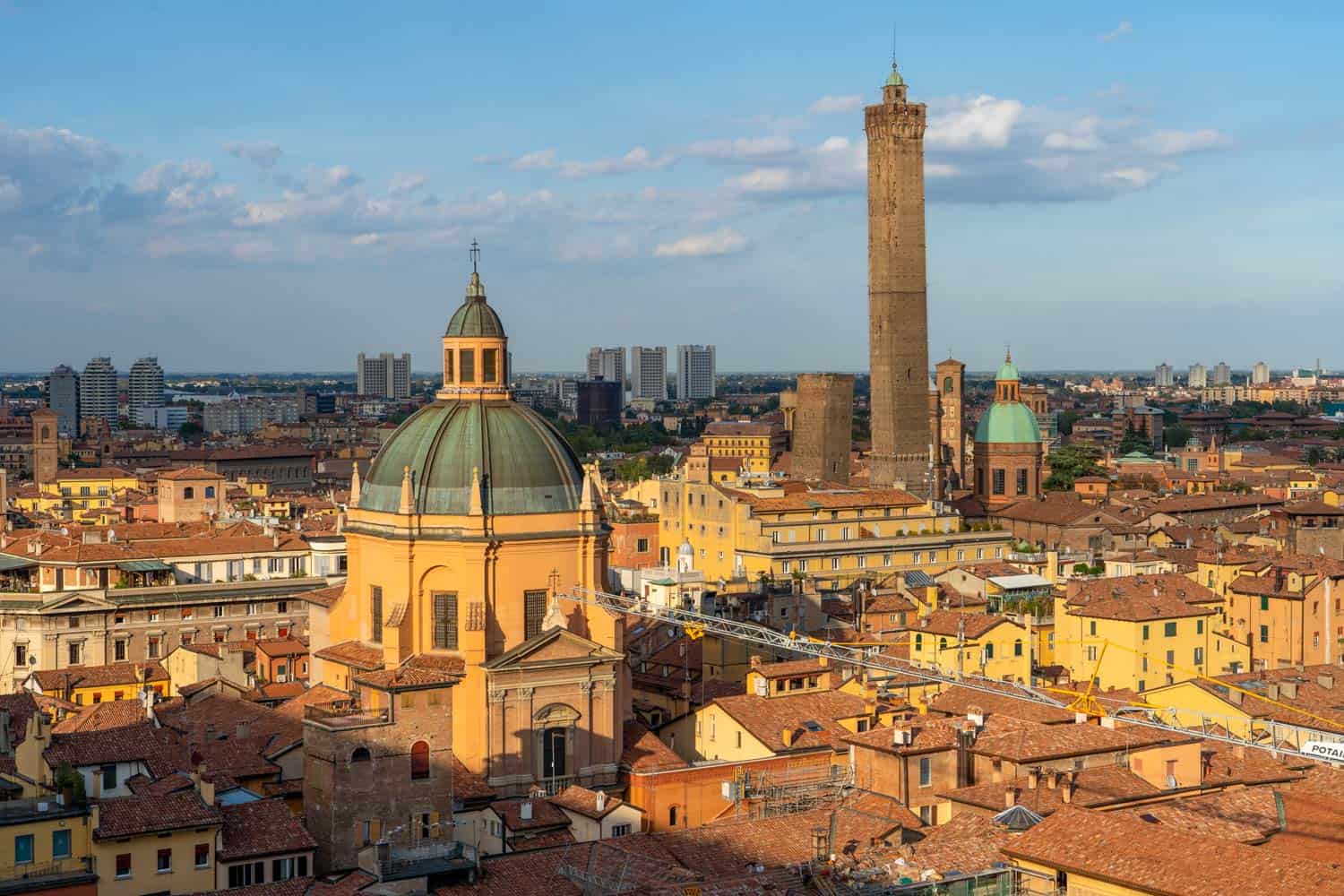 Rooftops in Bologna, Italy | Day trips from Milan