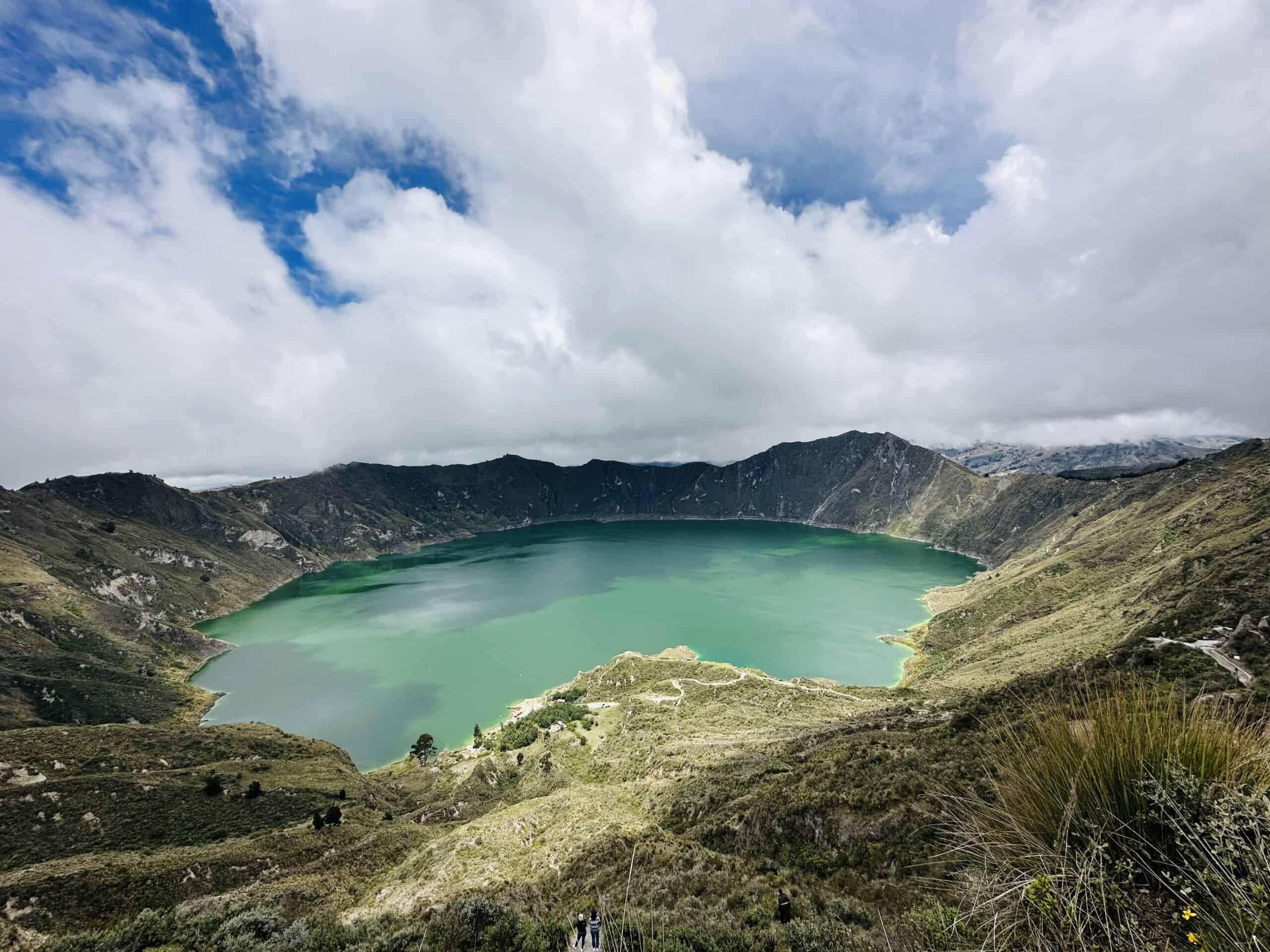 Quilotoa Lagoon in Ecuador