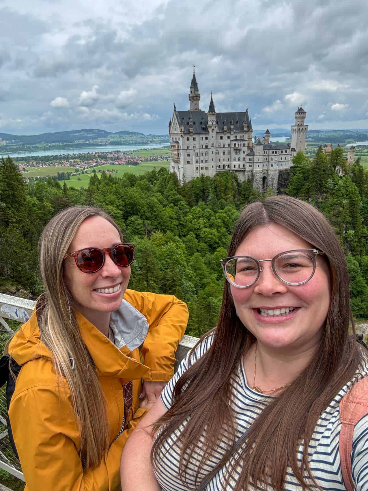 Amanda and Ashley at Neuschwanstein Castle