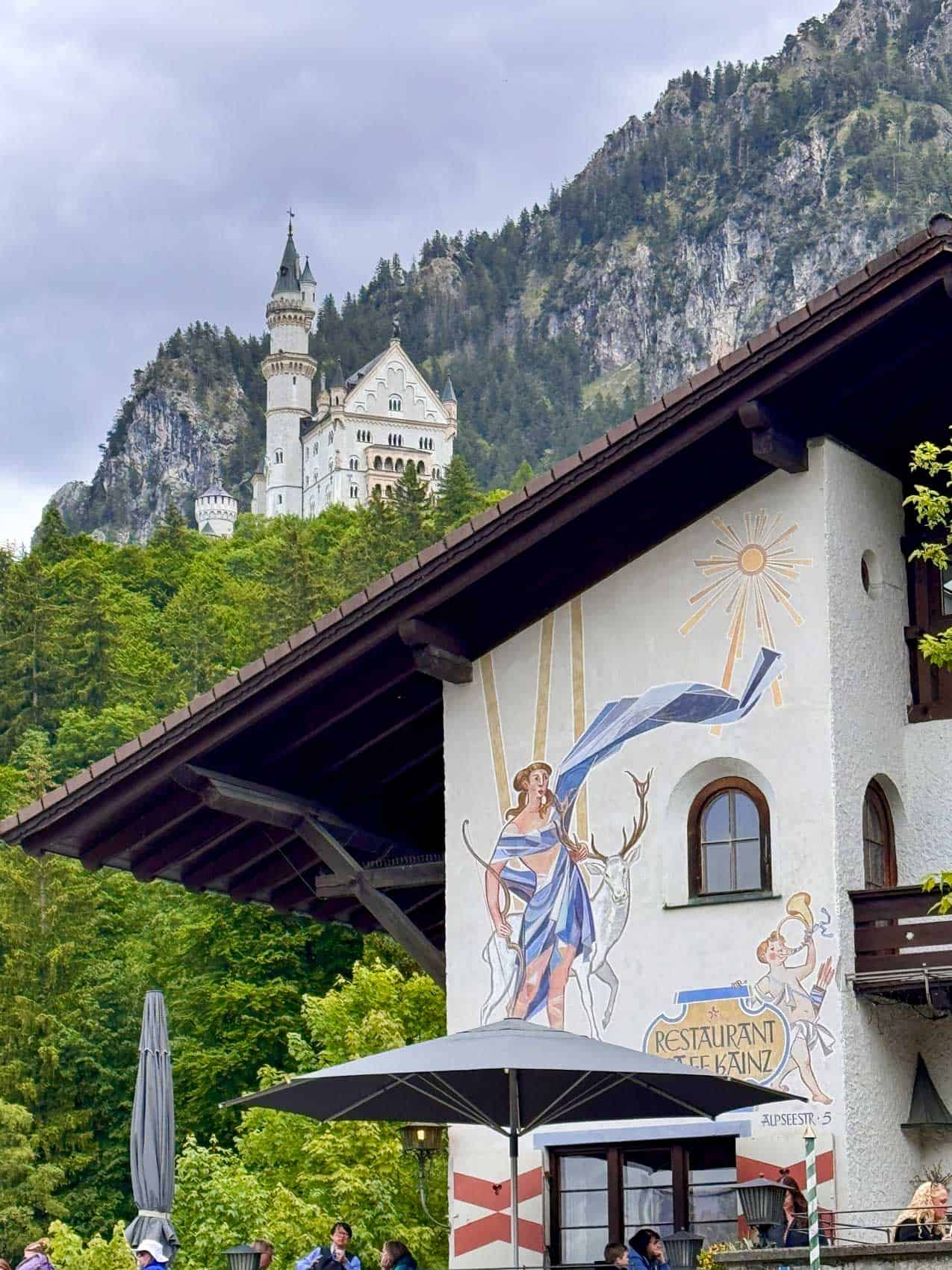 Castle view in Hohenschwangau